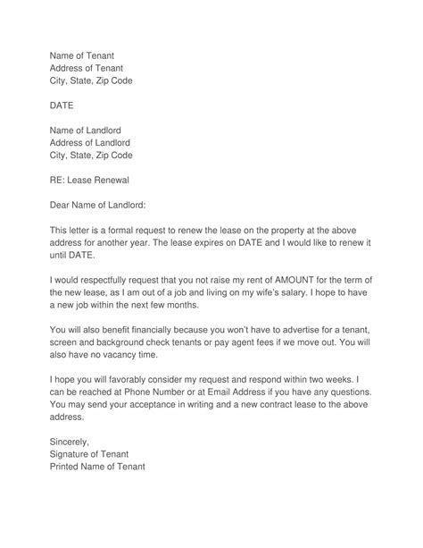 Commercial Lease Renewal Letter to Landlord Sample: Free & Effective.